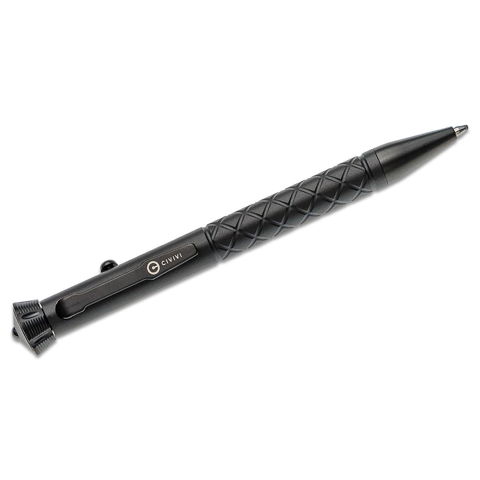 CIVIVI CP-02B Coronet Black Titanium Spinner Bearing Glassbreaker Tactical Pen