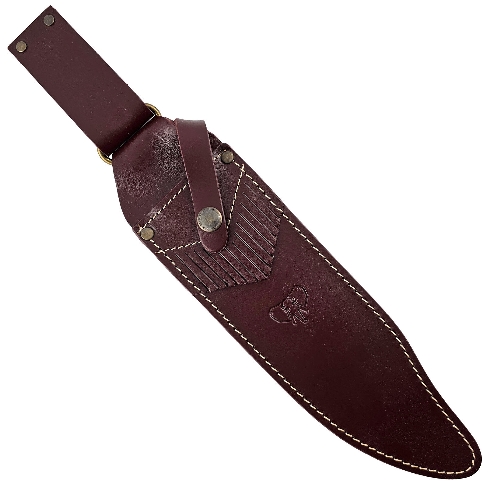 Cudeman Big Elephant Fixed Blade Bowie Knife | Stag Horn / Satin