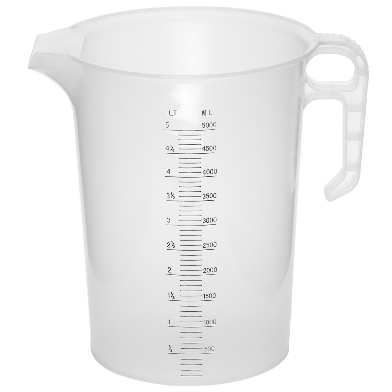 Pourmaxx Plastic Measuring Jugs 250ml 500ml 1L 2L 3L 5L