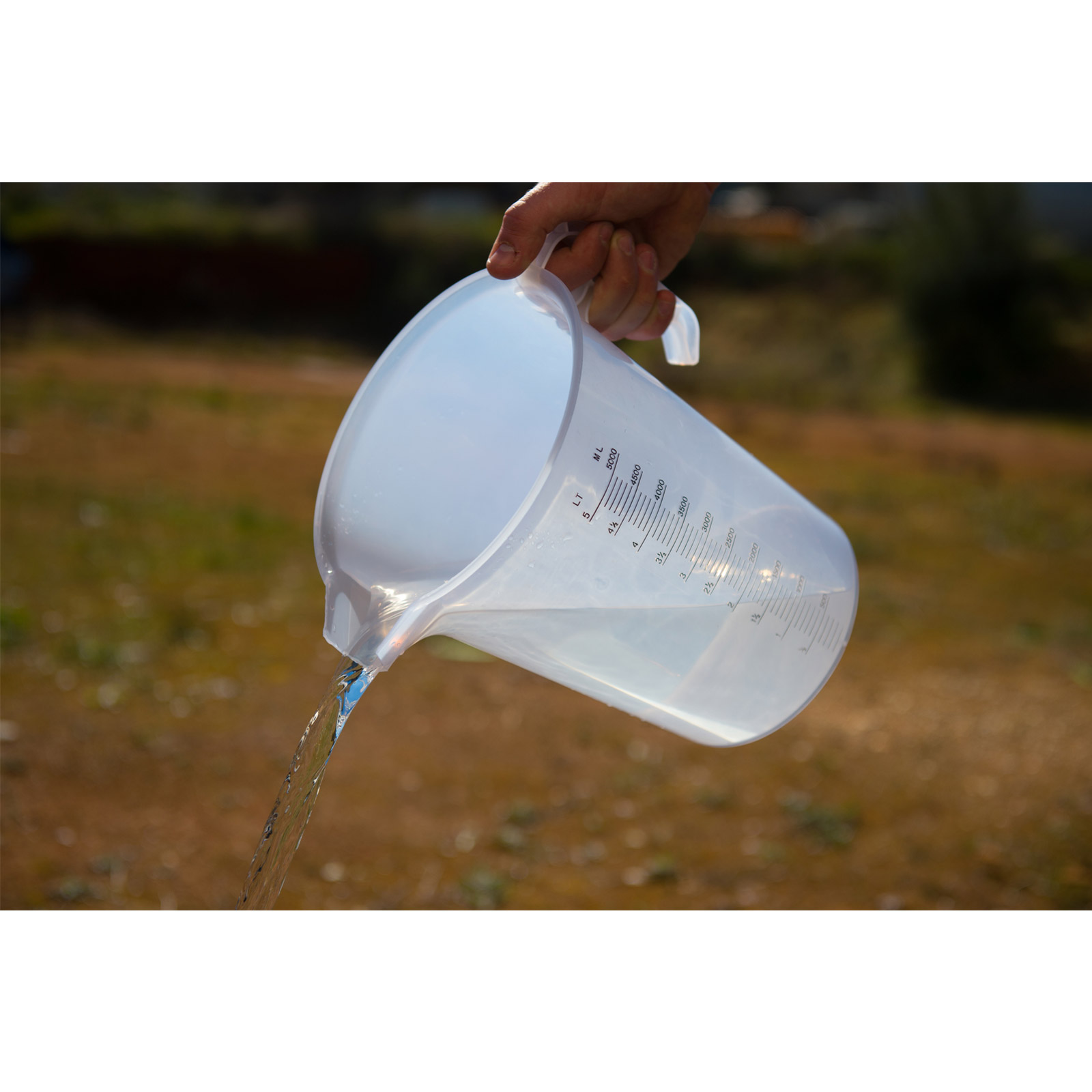 Pourmaxx Plastic Measuring Jugs 250ml 500ml 1L 2L 3L 5L