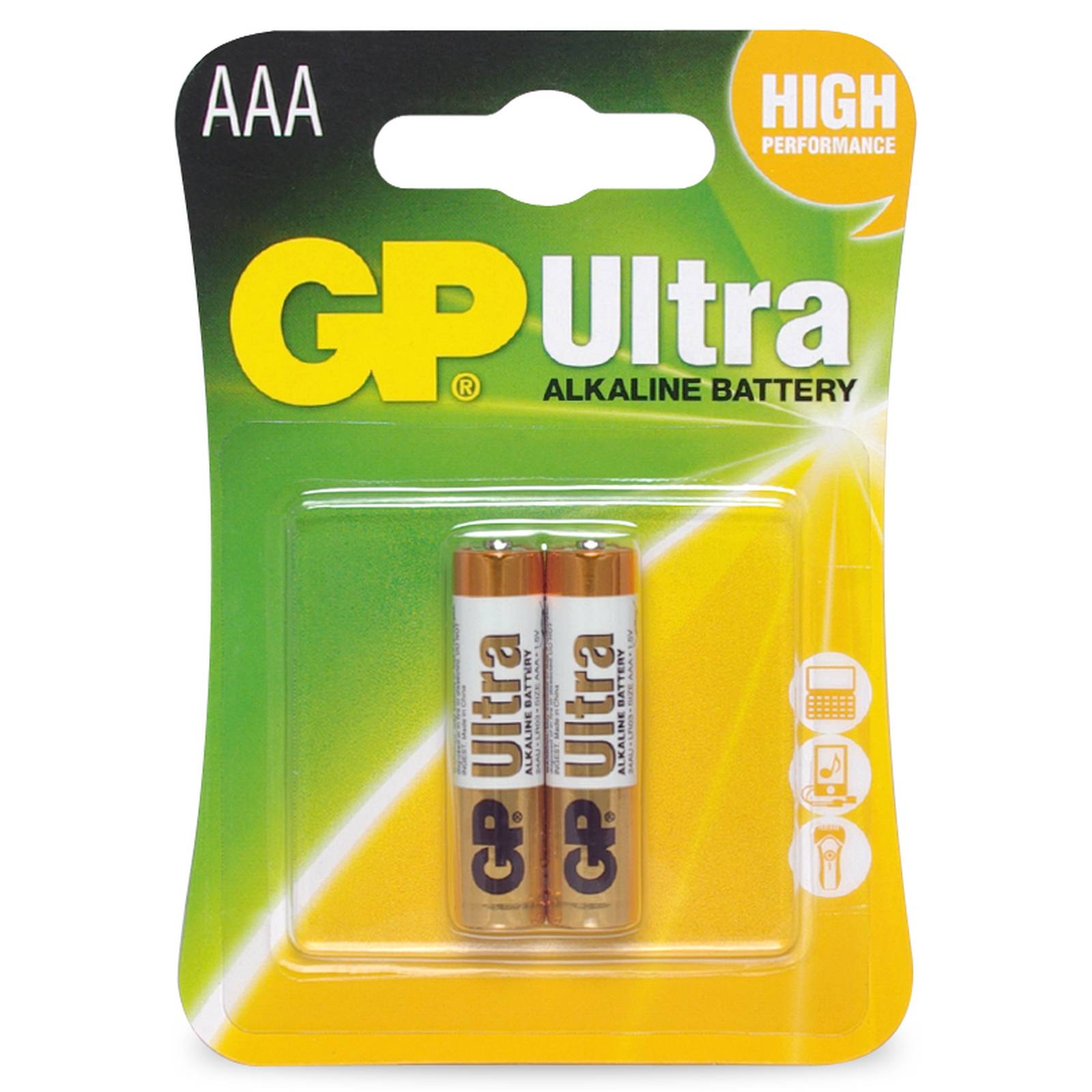 GP Batteries 2 Pack 1.5V Ultra Alkaline AAA GP24AUC2 The Grit