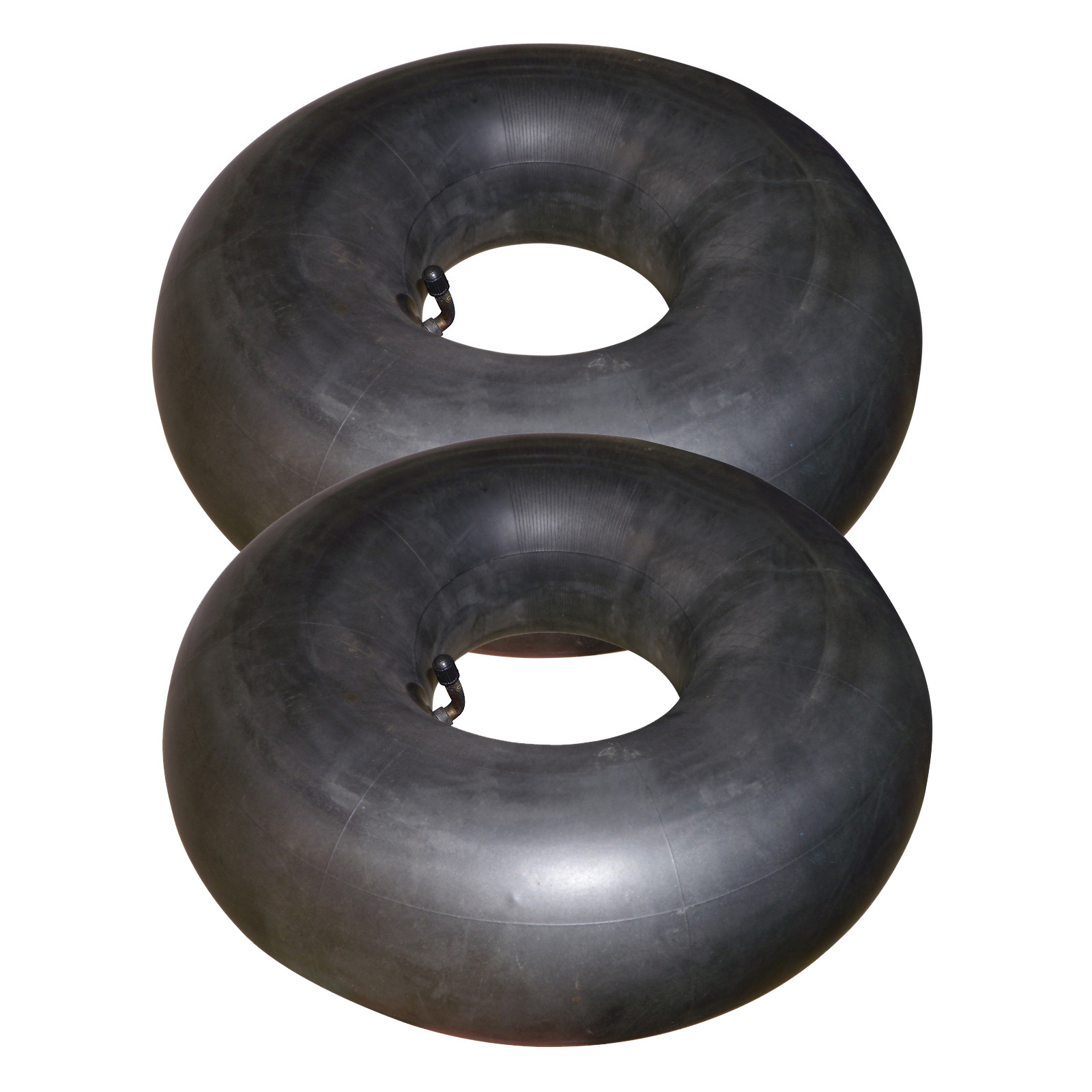 2x Ride on Mower Tyre Inner Tube 11x4.005" Bent Stem Metal Valve TR87