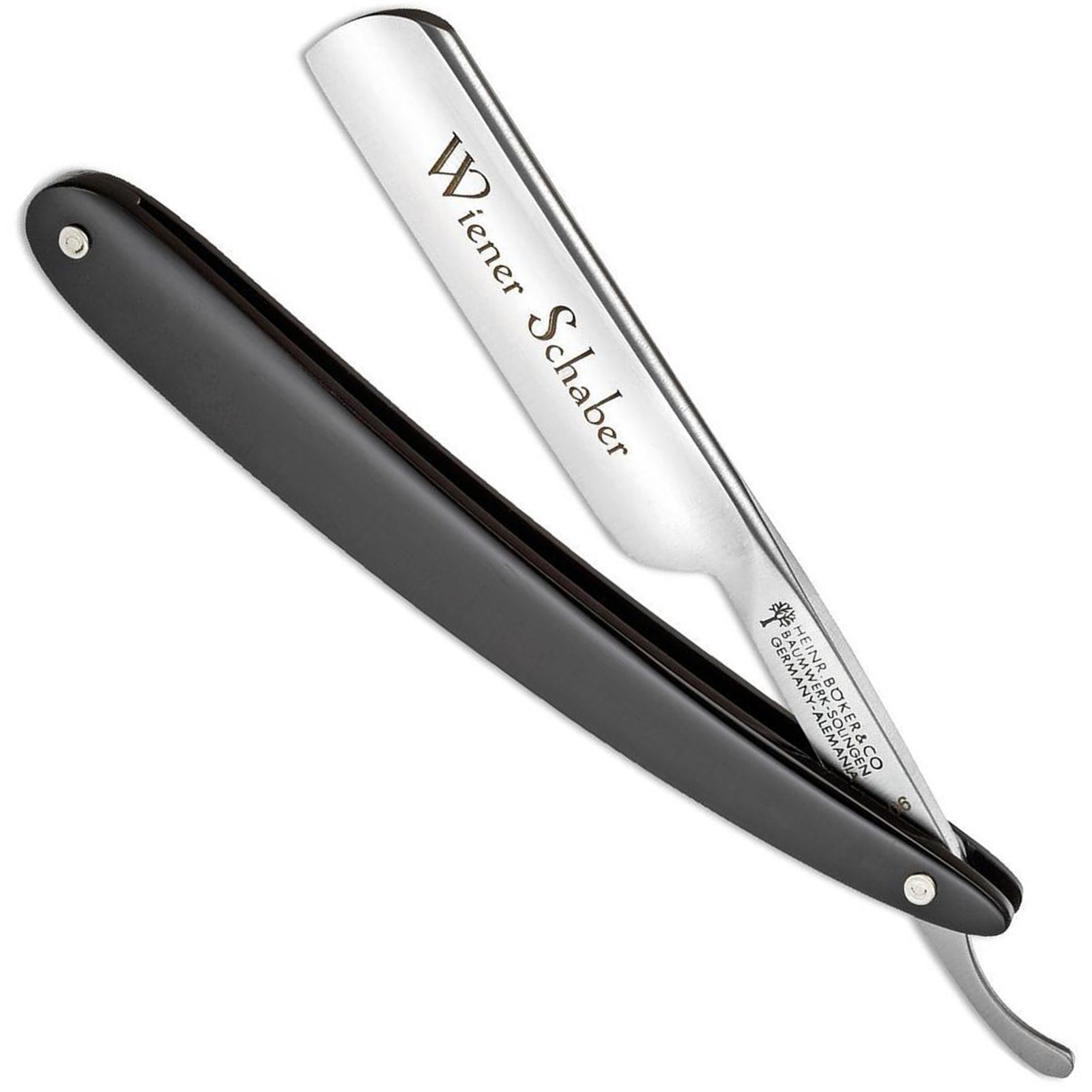 Boker Straight Razor Wiener Schaber Carbon Steel 4/8&quot; 140303