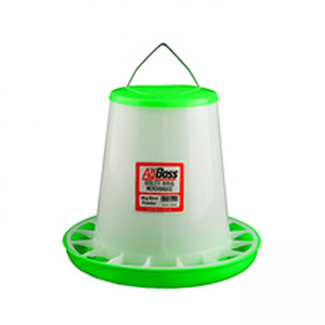 Plastic poultry feeder