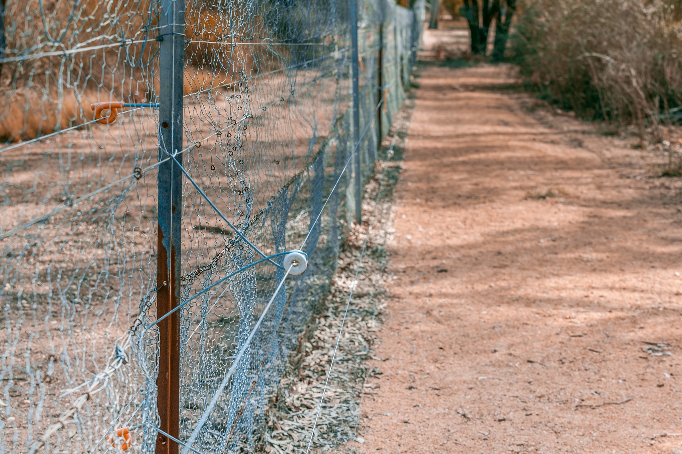 An electric fence in Australia