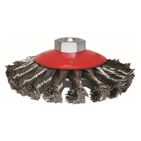 KC Tools M10 x 1.5mm Twist-Knot Tempered Steel Wire Brush 0.5mm