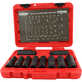 KC Tools 10pc 1/2" Dr AF Deep Impact Socket Set