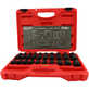 KC Tools 20pc 1/2" Dr Standard and Metric Deep Impact Socket Set