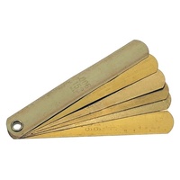 KC Tools 6 Blade 85mm Long Brass Feeler Gauge