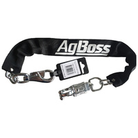 AgBoss 5mm x 500mm Dog Ute Chain with Bull & Panic Snap