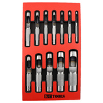 KC Tools 12 Piece Hollow Punch Set in HDFI Tray