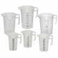 Pourmaxx Plastic Measuring Jugs 250ml 500ml 1L 2L 3L 5L