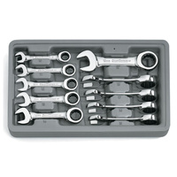 GearWrench 10 Piece Stubby Ratcheting Wrench Set