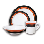 WildTrak 16pc Melamine Camping Dinner Set