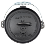 WildTrak 1.9L 2 Quart Pre Seasoned Cast Iron Camp Oven