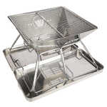WildTrak Frontier 360 Folding Stainless Steel BBQ with Carry Bag