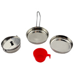 WildTrak 4 Piece Stainless Steel Mess Kit for 1 Person | CA1216