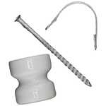 Thunderbird 20 Pack Porcelain Bobbin Wood Post Nail-On Fence Insulator | EF-31A