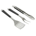 Coleman 3 Piece BBQ Tool Spatula, Tongs, & Fork Set