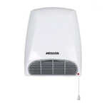 Heller 2000W Bathroom Wall Strip Heater with Pull Cord