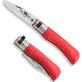 Antonini Old Bear Young Kid's Lever Lock Folding Knife | Red / Satin