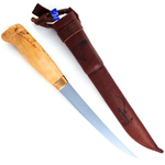 Wood Jewel 160mm Filleting Knife | Curly Birch Wood / Satin