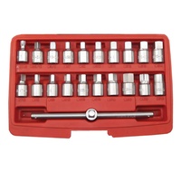 AOK by KC Tools 21pc 3/8" Dr Master Oil Drain Plug Key Set