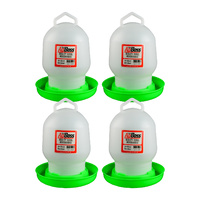 AgBoss 4 Pack of 3L Chicken Poultry Drinkers