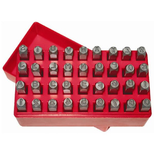 AOK by KC Tools 36pc 5.0mm Letter and Number Punch Set