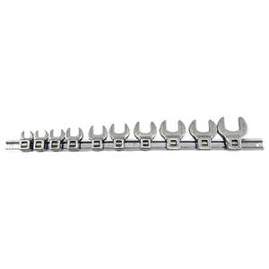 KC Tools 3/8" Drive 10 Piece AF Crowsfoot Wrench Set | 10188