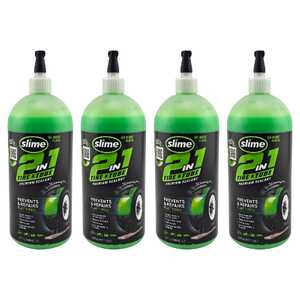 Slime 4 Pack 946mL 2-in-1 Tyre & Tube Puncture Sealant Goo | 10194