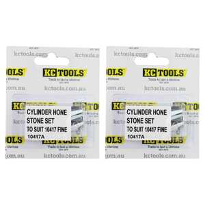 KC Tools 2 Pack Cylinder Hone Stone Set to Suit 10417 | Fine | 10417A