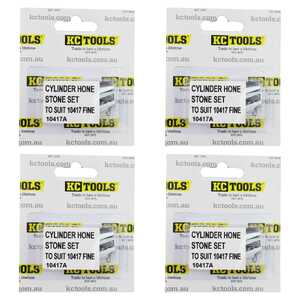 KC Tools 4 Pack Cylinder Hone Stone Set to Suit 10417 | Fine | 10417A