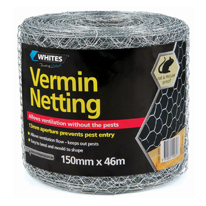 Whites Vermin Netting 46m x 150mm with 13mm Aperture