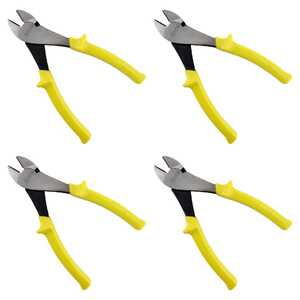 ProAm 4 Pack by KC Tools 175mm Heavy Duty Diagonal Cutting Pliers | 10614
