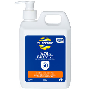 Auscreen Ultra Protect Sunscreen Lotion SPF 50+ 1 Litre