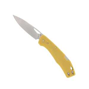 Gerber LST Back Lock Folding Knife | Mustard Yellow / Stonewash | 1074520