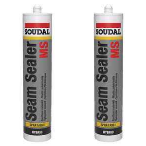 Soudal 2 Pack 290mL MS Seam Sealer Sealant | Grey | 110326