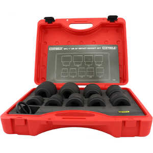 KC Tools 9 Piece AF 1" Dr Impact Socket Set | 11800