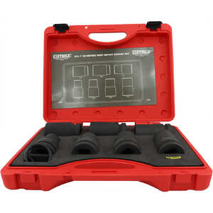 KC Tools 7pc 1" Dr Metric Deep Impact Socket Set