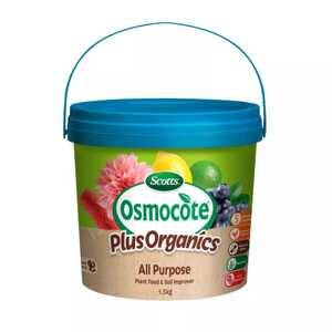 Scotts 1.5kg Osmocote Plus Organics All Purpose Plant Food Fertiliser & Soil Improver