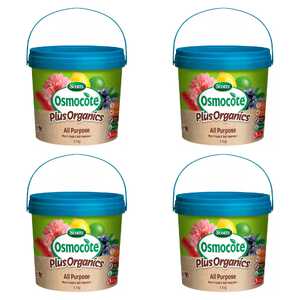 Scotts 4 Pack 1.5kg Osmocote Plus Organics All Purpose Plant Food Fertiliser & Soil Improver