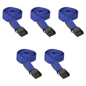 Fasty 5 Pack 2m x 25mm 400kg Rated Lock Strap | Blue | 123-1