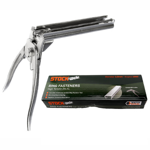 STOCKade JAMBRO Ring Fastener Tool and 1000 Standard Rings