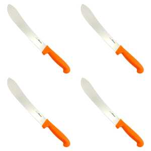 AgBoss 4 Pack 250mm Butchers Knife | Orange / Satin | 125120
