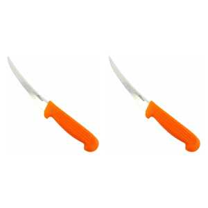 AgBoss 2 Pack 150mm Curved Boning Knife | Orange / Satin | 125126