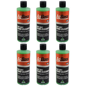 AgBoss 6x 500ml Mint Grit Hand Cleaner