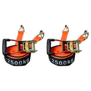 AgBoss 2 Pack 9m x 50mm 2500kg Ratchet Tie Down Strap | 130950