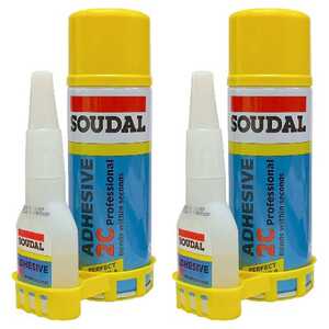 Soudal 2 Pack 50g & 200mL Activator 2C Adhesive Kit | 135623