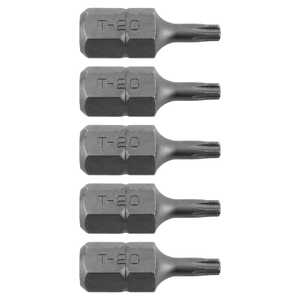 KC Tools 5 Pack T20 x 30mm Star Bit | 13745